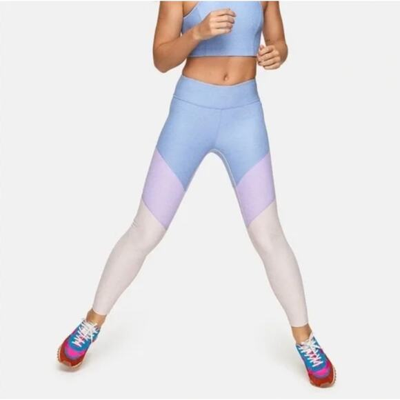 Outdoor Voices Leggings 7/8 Springs Tri-Color Block‎ Leggings Size Small - Picture 10 of 10